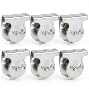 ABuff Zinc Plated Wall Mount Pulley 6 Pack 190kg Capacity-0