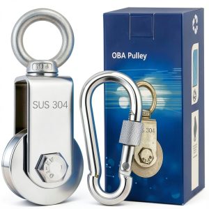 OBA M34 Snatch Block 304 Stainless Steel 330lb Capacity-0