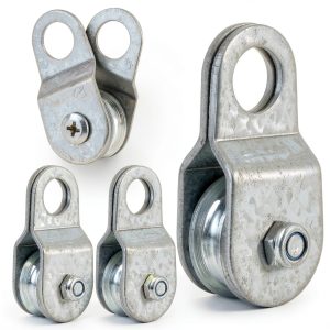 KCNOFNC Snatch Block 28mm Aluminum Zinc Alloy Rigging Pulley-0