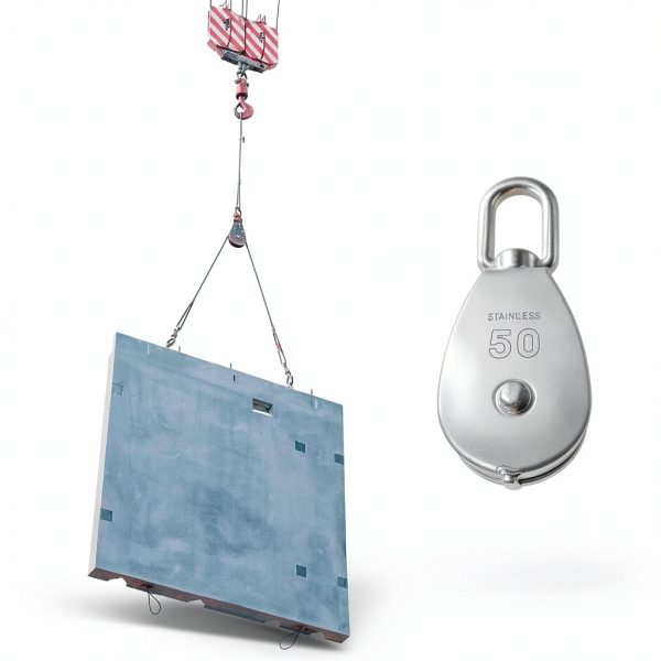 XINDELE Snatch Block 304 Stainless Steel Rigging Pulley-4
