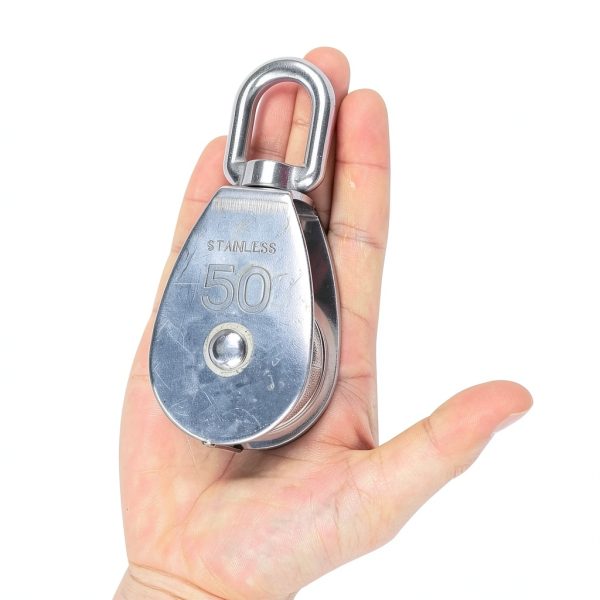 XINDELE Snatch Block 304 Stainless Steel Rigging Pulley-2