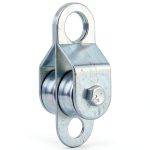 SHINICO Double Wheel Pulley Aluminum Zinc Alloy Rigging-0