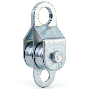 SHINICO Double Wheel Pulley Aluminum Zinc Alloy Rigging-0