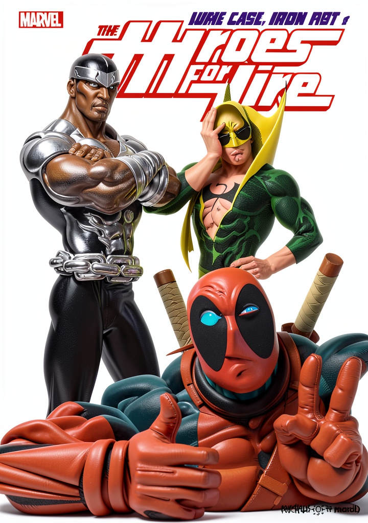 Marvel Heroes For Hire comic book cover showcasing vibrant superhero artwork