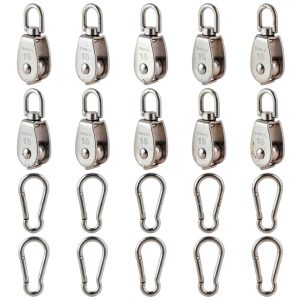MUXHEL M15 Pulley 304 Stainless Steel Snatch Block Rigging-0