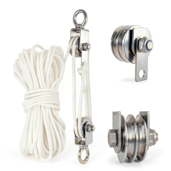 SHINICO Double Pulley Block 48MM Stainless Steel 4:1 Lifting-2