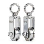 Stainless Steel Pulley ZYINOZOC Dual Bearing 220lb-0