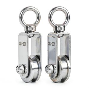 Stainless Steel Pulley ZYINOZOC Dual Bearing 220lb-0