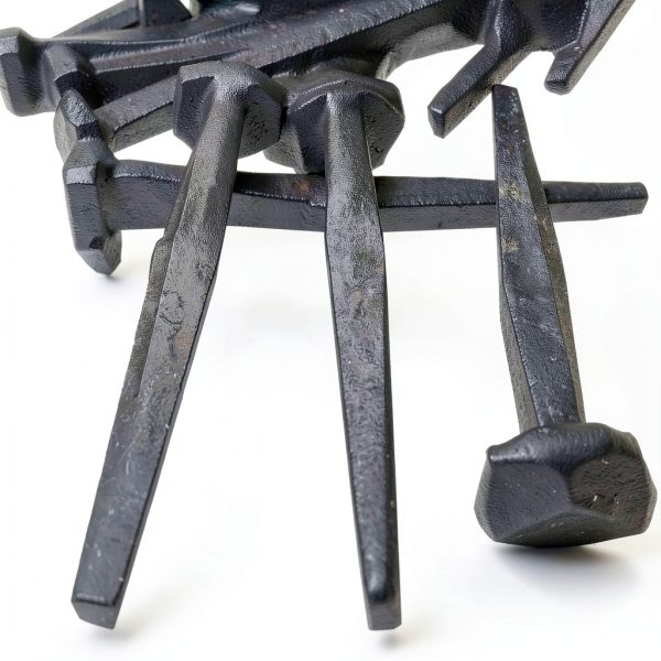 OLD NAIL SOURCE 2.5" Wrought Head Rose Nail - 10 Pack Burlap Bag-0