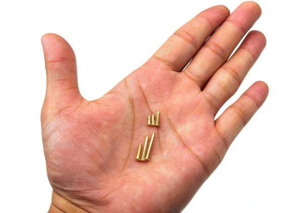 Small Tiny Nails 1200Pcs Brass Plated M1.2/1.5 Assortment Kit-1