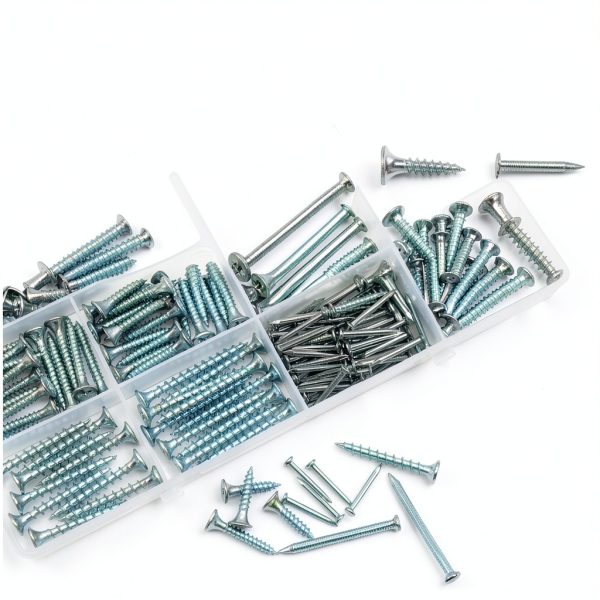 Hardware Nails & High Hardness Wood Screws Kit 320pcs Ruibapa-4