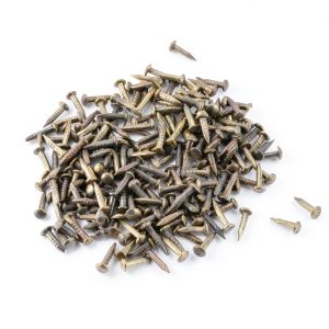 uxcell Small Tiny Nails 1.2x6mm DXL Bronze Tone 200pcs for Wood DIY-0