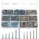 Hardware Nails & High Hardness Wood Screws Kit 320pcs Ruibapa-0