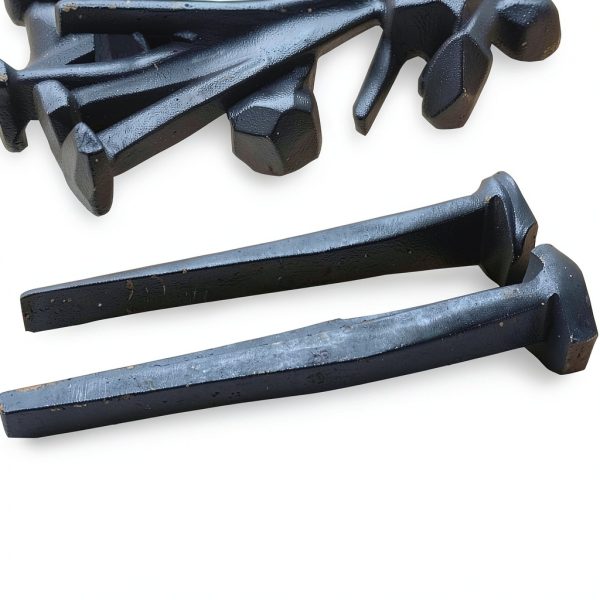 OLD NAIL SOURCE 2.5" Wrought Head Rose Nail - 10 Pack Burlap Bag-4