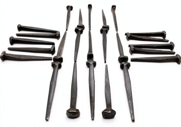 Metal Magery 2" Wrought Head Nails Decorative Antique Rose Head Nail QTY: 25-1