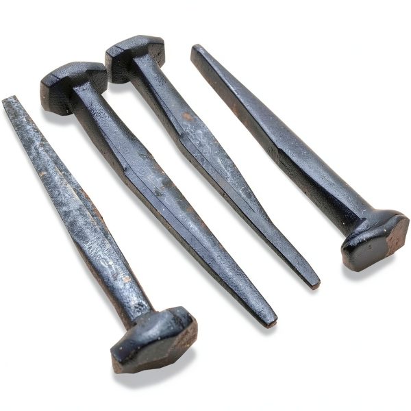 OLD NAIL SOURCE 2.5" Wrought Head Rose Nail - 10 Pack Burlap Bag-5