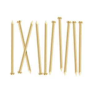 Mellewell 2 Inch Gold Hardware Nails Round Head Small Size 200 pcs-0