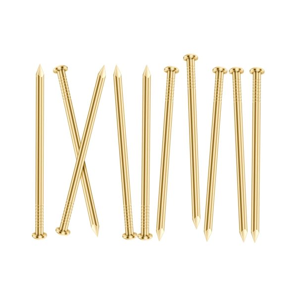 Mellewell 2 Inch Gold Hardware Nails Round Head Small Size 200 pcs-0
