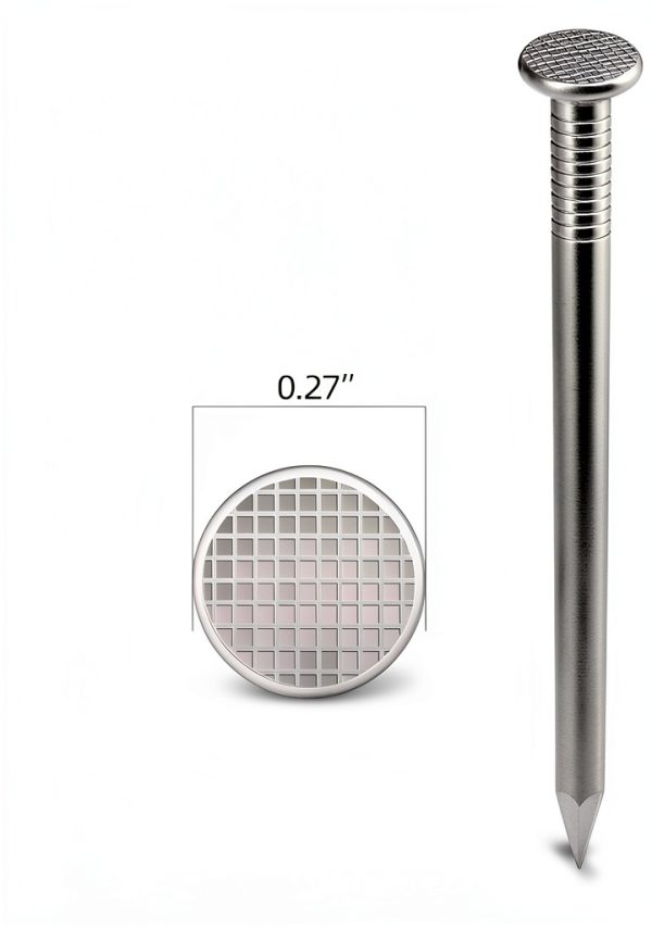3 Inch Hardware Nails by Etauwe Stainless Steel Flat Nails 50pcs-1